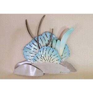 Abstract Metal Wall Art Sea Fan Sea Grass Wall Sculpture Signed By Arttist